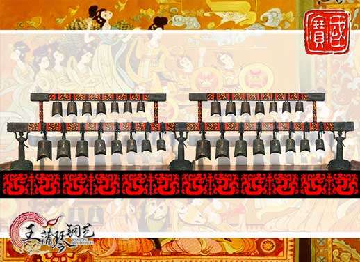 30件編鐘，北京客戶定制編鐘，裝飾編鐘